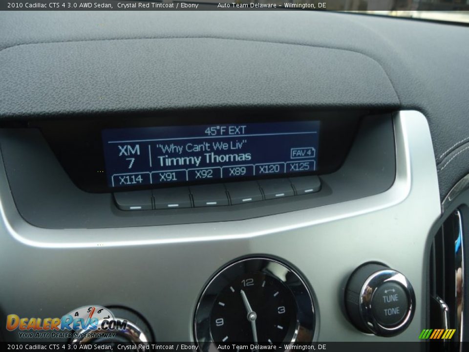 2010 Cadillac CTS 4 3.0 AWD Sedan Crystal Red Tintcoat / Ebony Photo #26