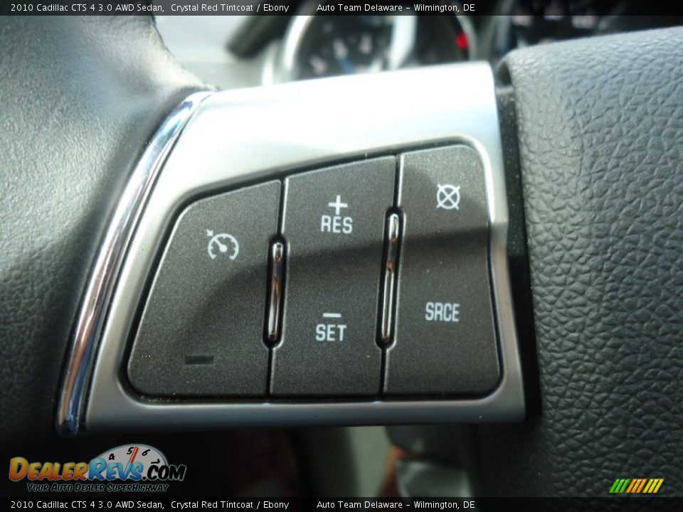 2010 Cadillac CTS 4 3.0 AWD Sedan Crystal Red Tintcoat / Ebony Photo #31