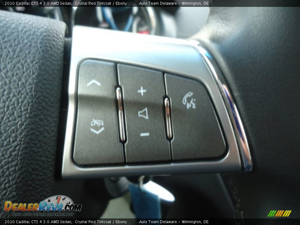 2010 Cadillac CTS 4 3.0 AWD Sedan Crystal Red Tintcoat / Ebony Photo #32