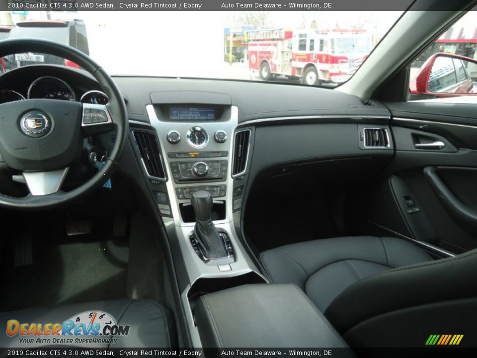 2010 Cadillac CTS 4 3.0 AWD Sedan Crystal Red Tintcoat / Ebony Photo #35