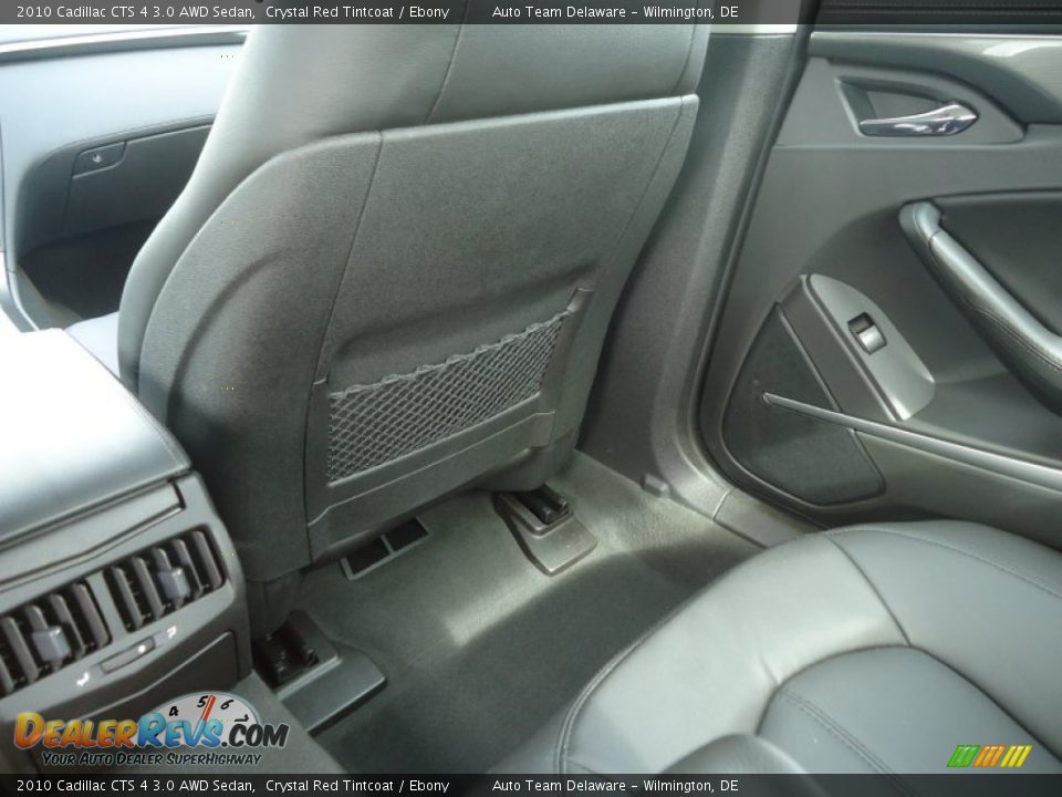 2010 Cadillac CTS 4 3.0 AWD Sedan Crystal Red Tintcoat / Ebony Photo #36