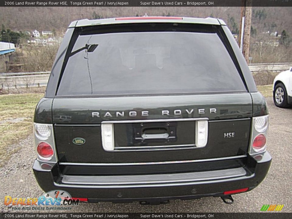 2006 Land Rover Range Rover HSE Tonga Green Pearl / Ivory/Aspen Photo #7
