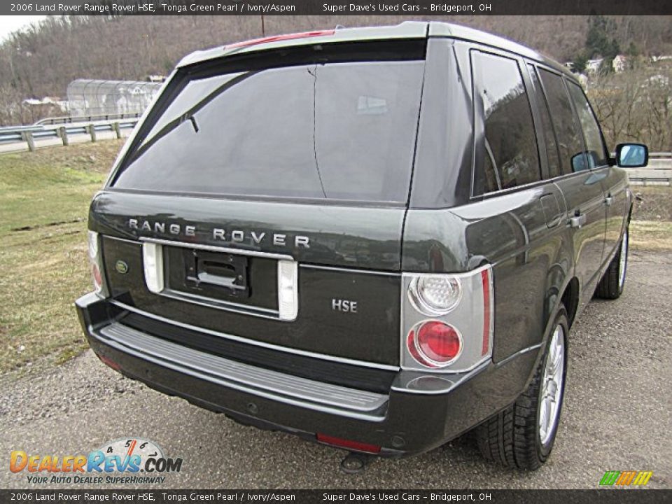 2006 Land Rover Range Rover HSE Tonga Green Pearl / Ivory/Aspen Photo #8