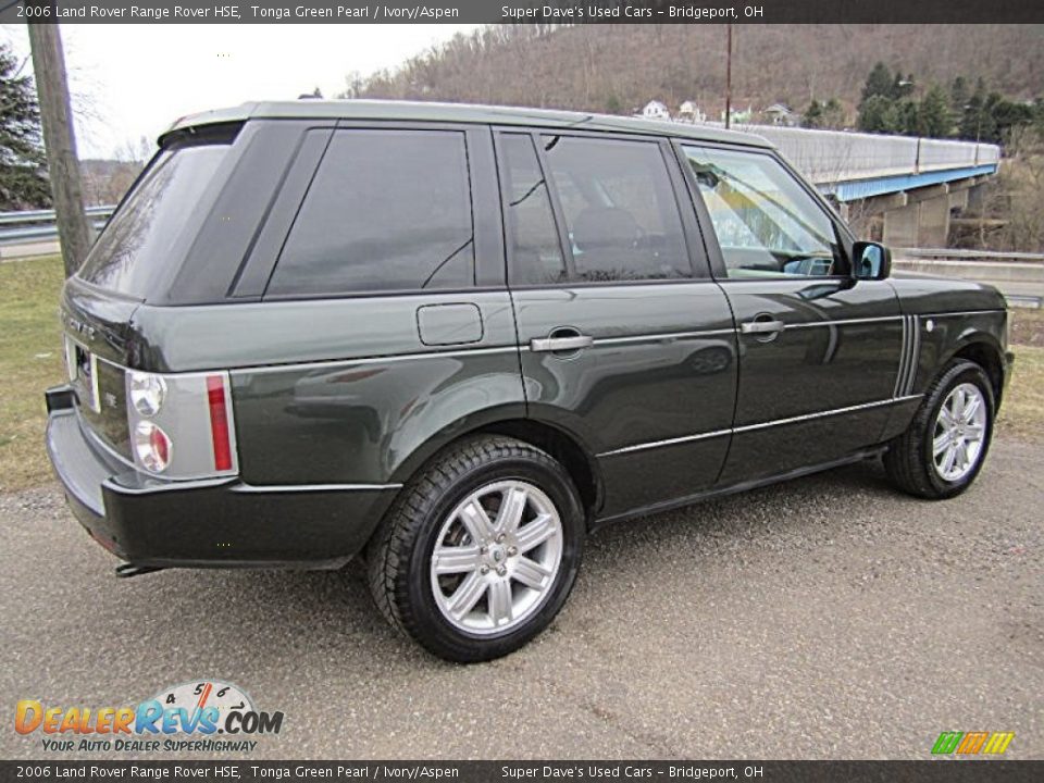 2006 Land Rover Range Rover HSE Tonga Green Pearl / Ivory/Aspen Photo #9