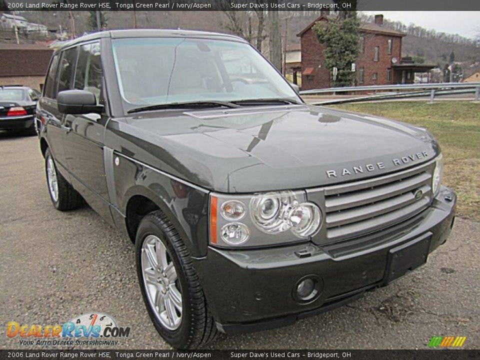 2006 Land Rover Range Rover HSE Tonga Green Pearl / Ivory/Aspen Photo #12