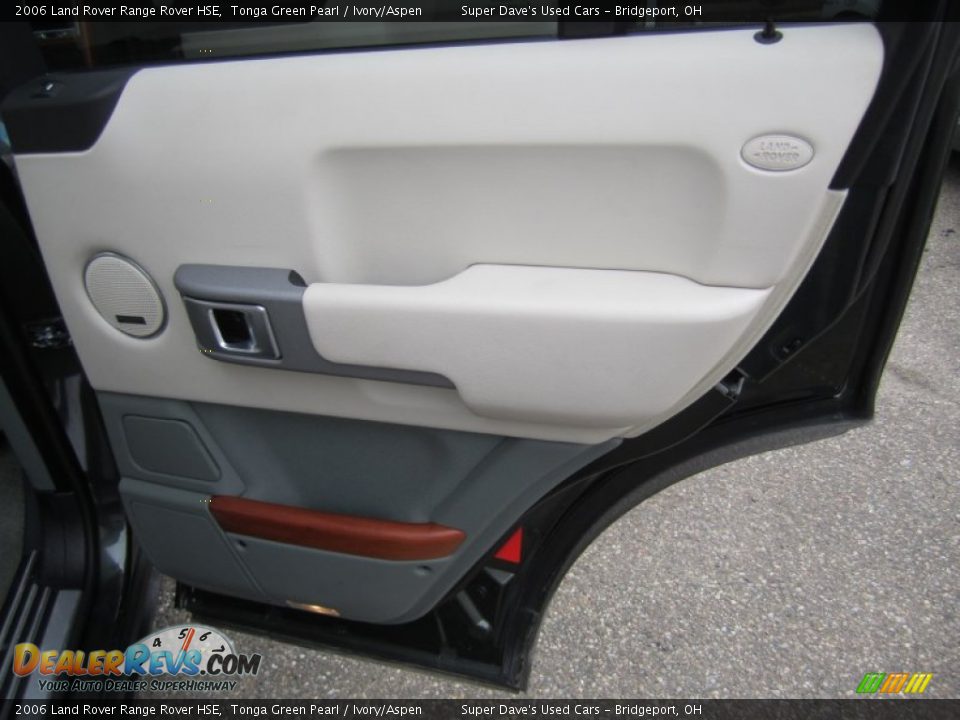 2006 Land Rover Range Rover HSE Tonga Green Pearl / Ivory/Aspen Photo #26