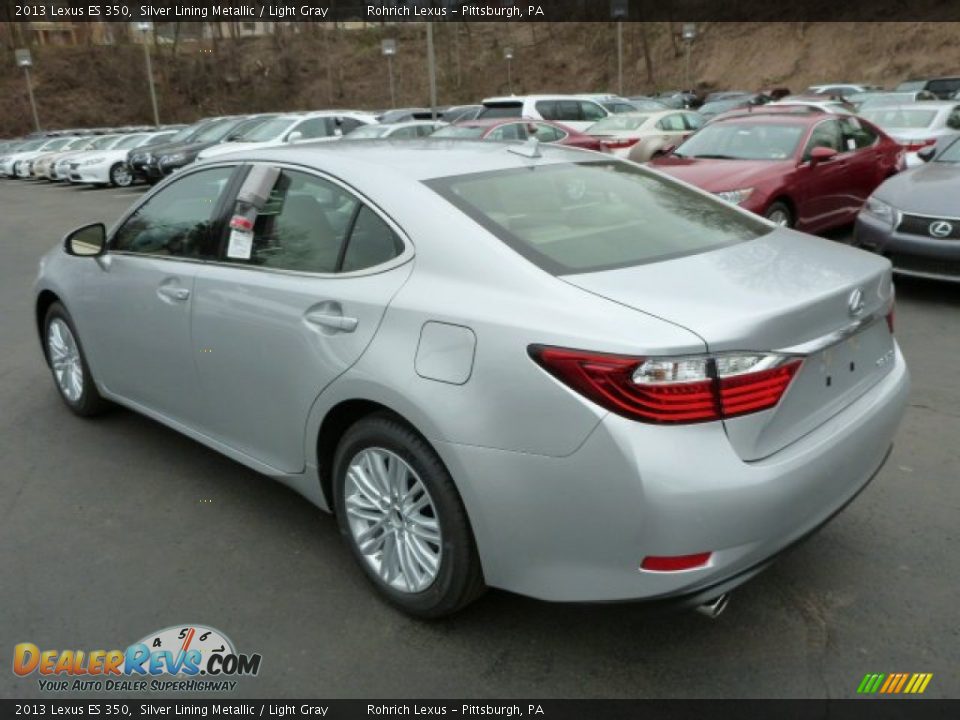 2013 Lexus ES 350 Silver Lining Metallic / Light Gray Photo #2