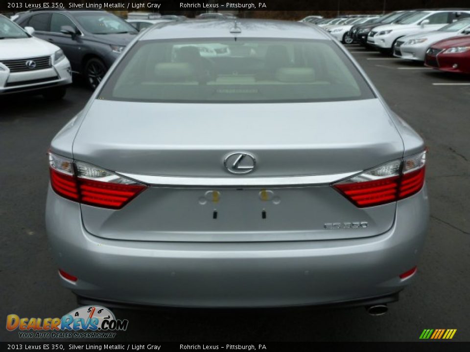 2013 Lexus ES 350 Silver Lining Metallic / Light Gray Photo #3