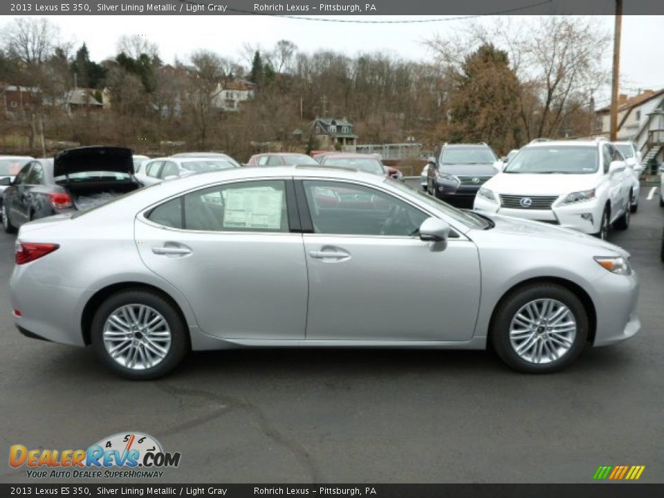 2013 Lexus ES 350 Silver Lining Metallic / Light Gray Photo #5