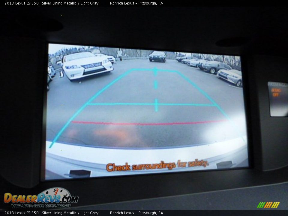 2013 Lexus ES 350 Silver Lining Metallic / Light Gray Photo #17