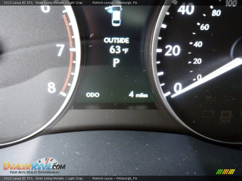 2013 Lexus ES 350 Silver Lining Metallic / Light Gray Photo #19