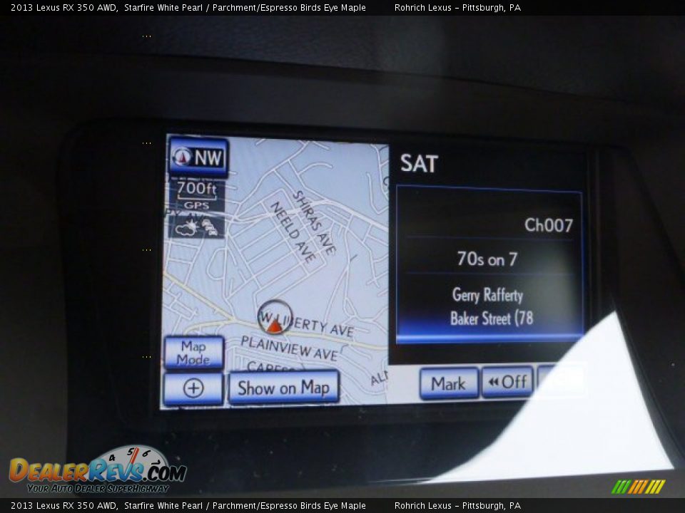 2013 Lexus RX 350 AWD Starfire White Pearl / Parchment/Espresso Birds Eye Maple Photo #16