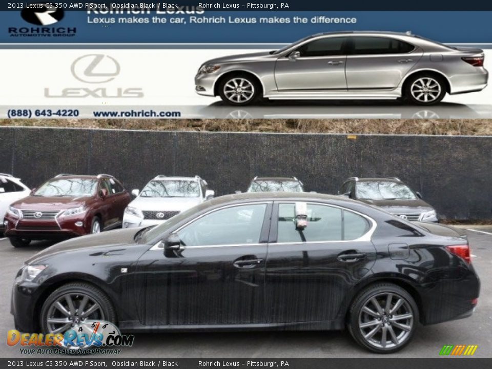 2013 Lexus GS 350 AWD F Sport Obsidian Black / Black Photo #1