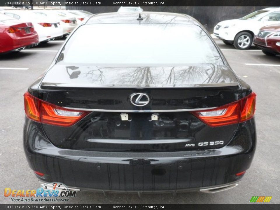 2013 Lexus GS 350 AWD F Sport Obsidian Black / Black Photo #3