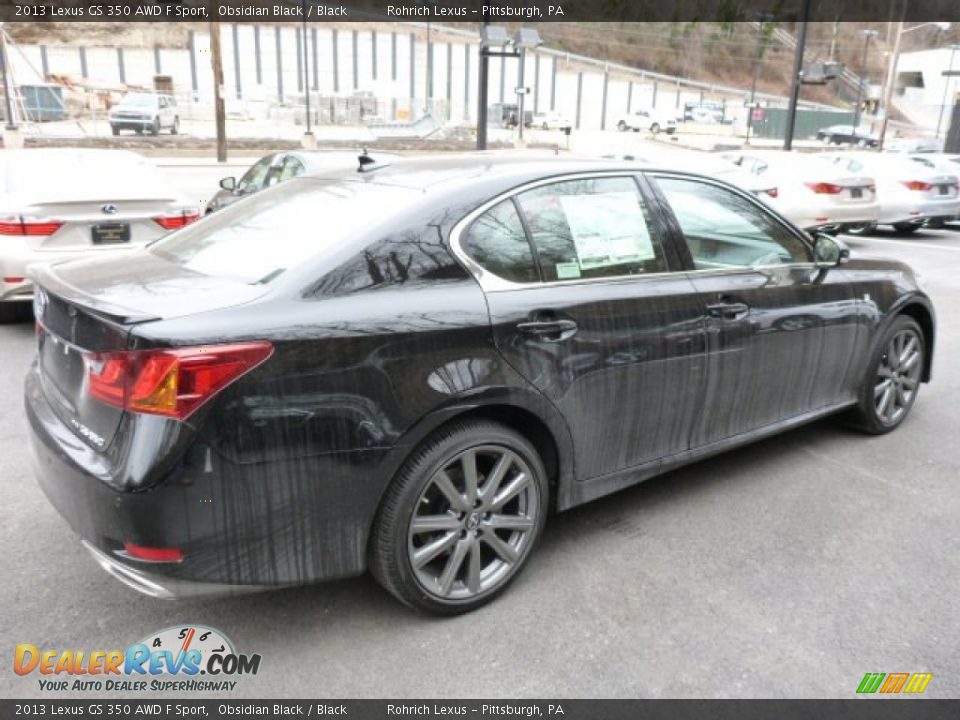 2013 Lexus GS 350 AWD F Sport Obsidian Black / Black Photo #4