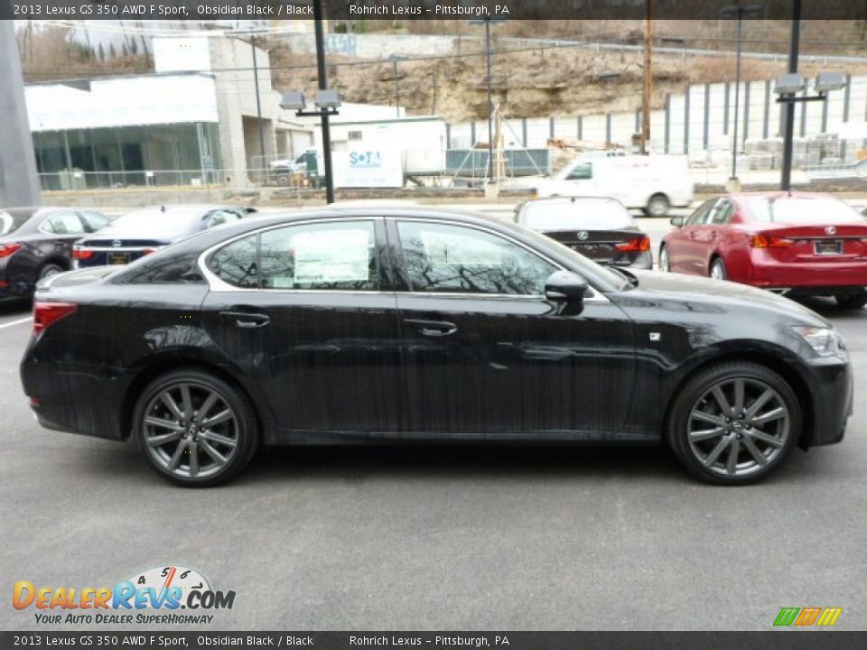 2013 Lexus GS 350 AWD F Sport Obsidian Black / Black Photo #5
