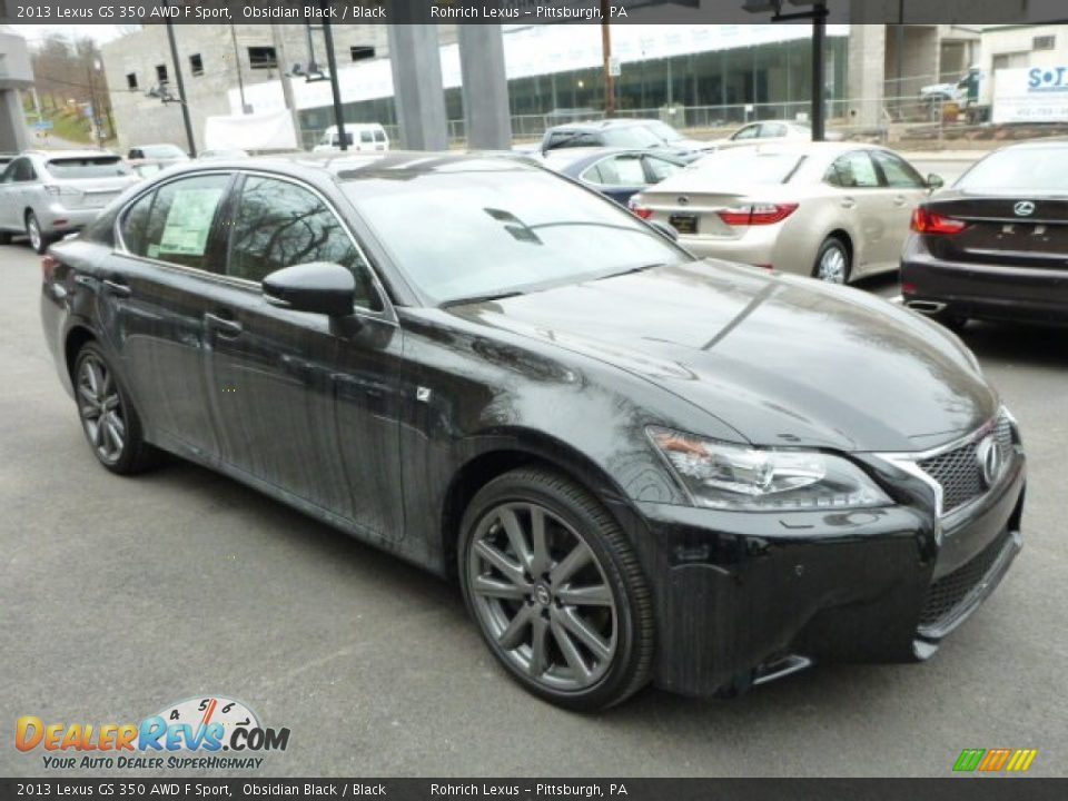2013 Lexus GS 350 AWD F Sport Obsidian Black / Black Photo #6