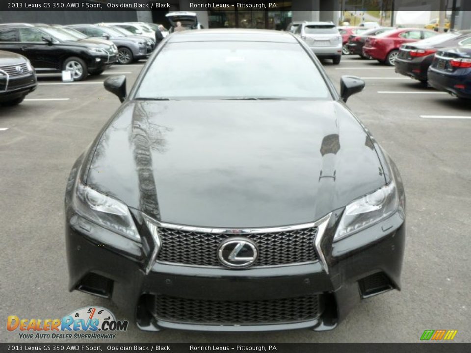 2013 Lexus GS 350 AWD F Sport Obsidian Black / Black Photo #7