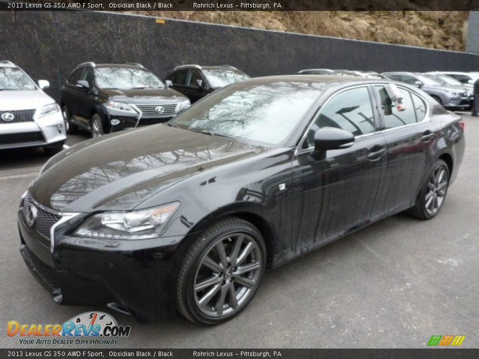 2013 Lexus GS 350 AWD F Sport Obsidian Black / Black Photo #8