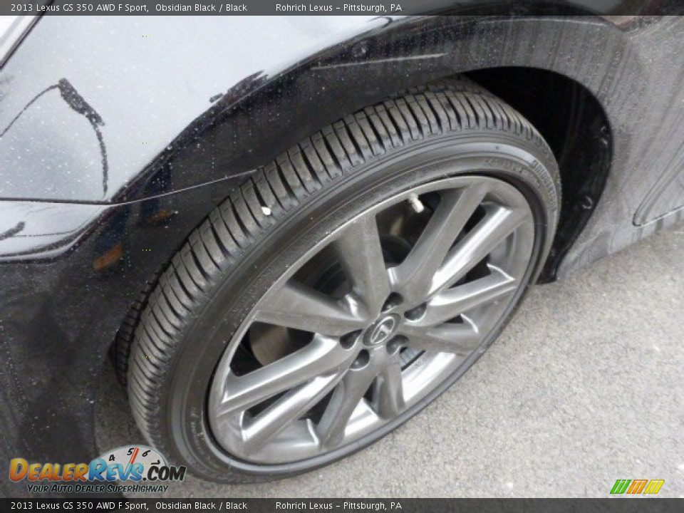 2013 Lexus GS 350 AWD F Sport Obsidian Black / Black Photo #9