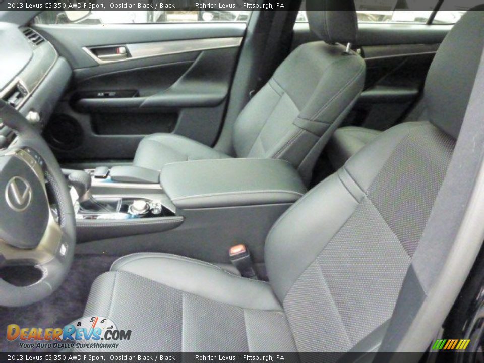 2013 Lexus GS 350 AWD F Sport Obsidian Black / Black Photo #10