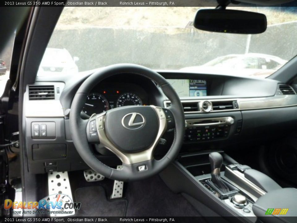 2013 Lexus GS 350 AWD F Sport Obsidian Black / Black Photo #12