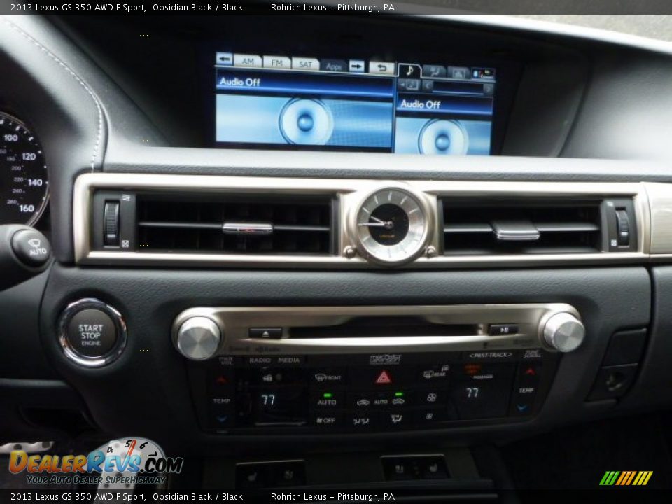 2013 Lexus GS 350 AWD F Sport Obsidian Black / Black Photo #19