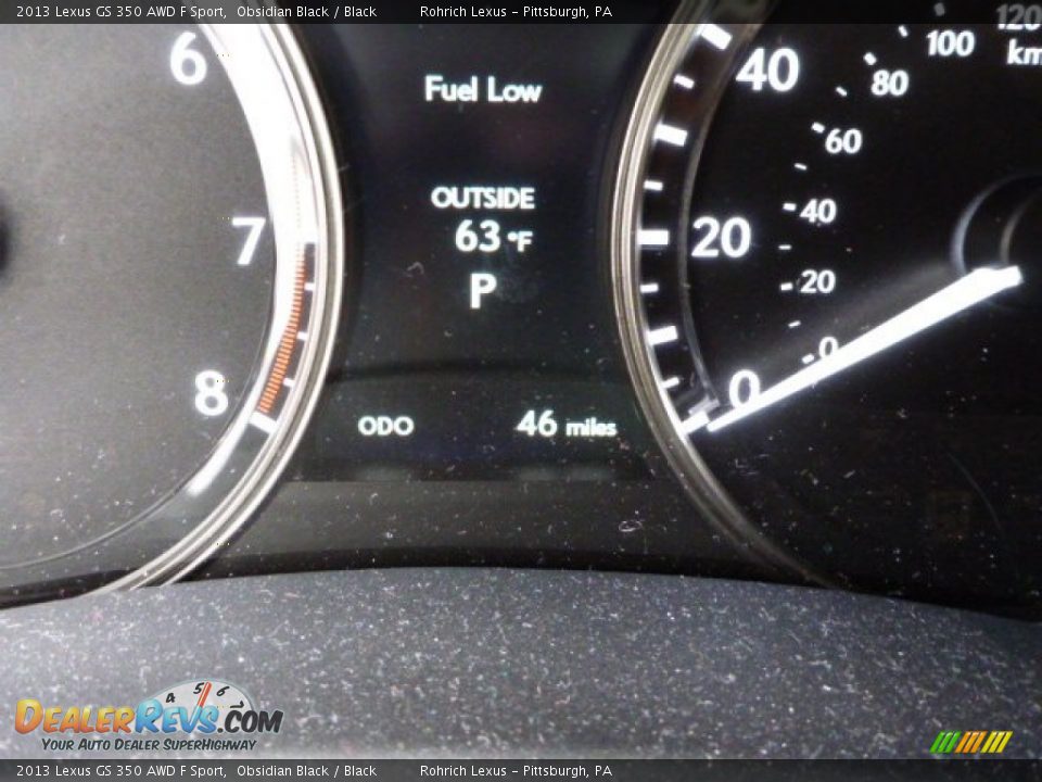 2013 Lexus GS 350 AWD F Sport Obsidian Black / Black Photo #20