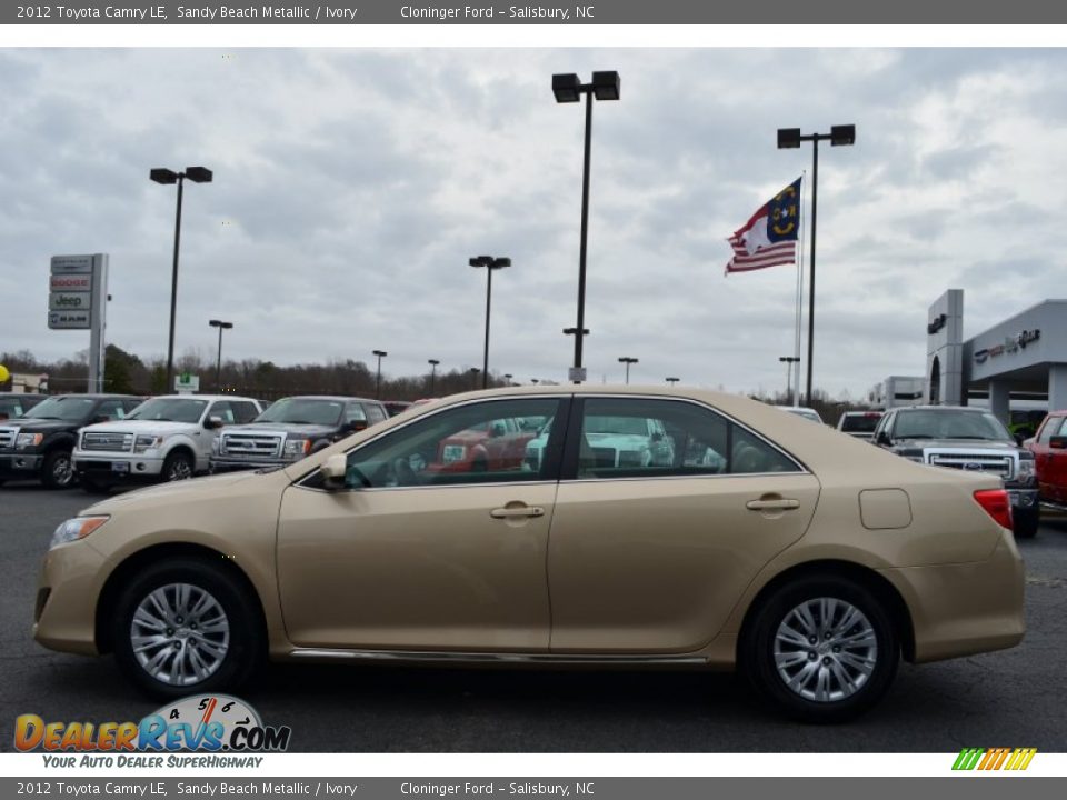 2012 Toyota Camry LE Sandy Beach Metallic / Ivory Photo #5