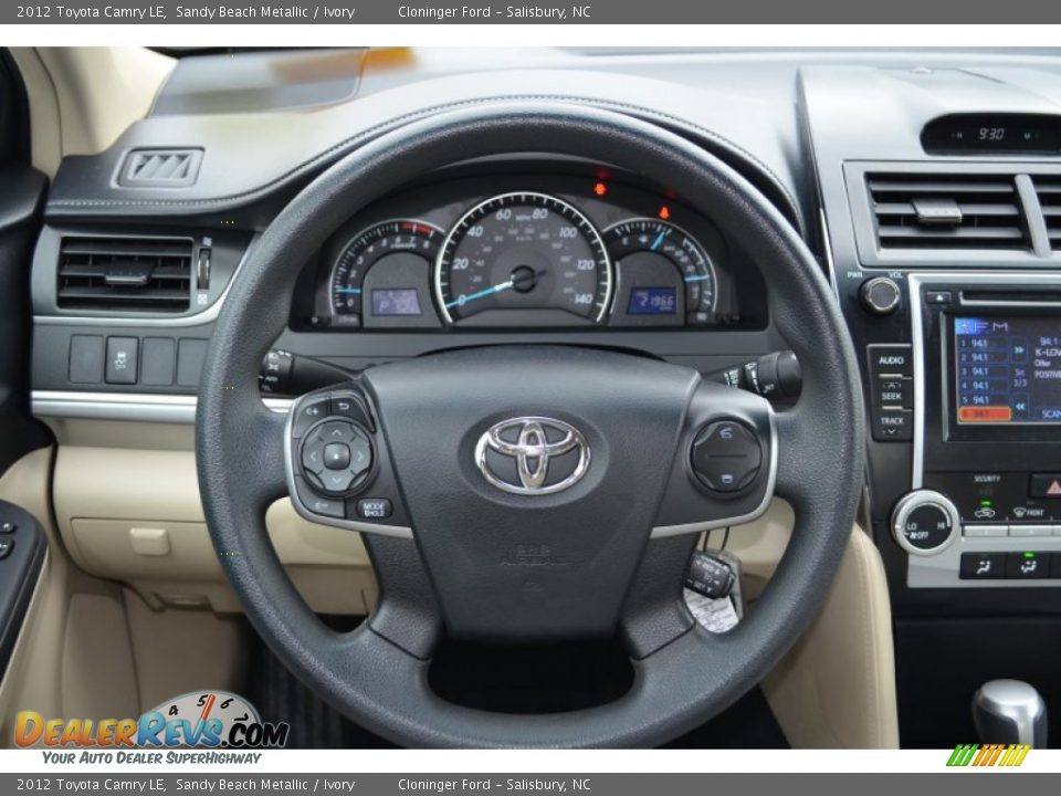 2012 Toyota Camry LE Sandy Beach Metallic / Ivory Photo #22