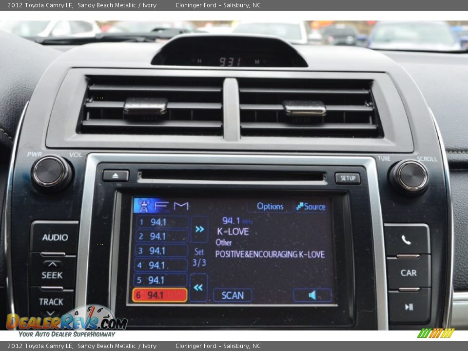 2012 Toyota Camry LE Sandy Beach Metallic / Ivory Photo #27