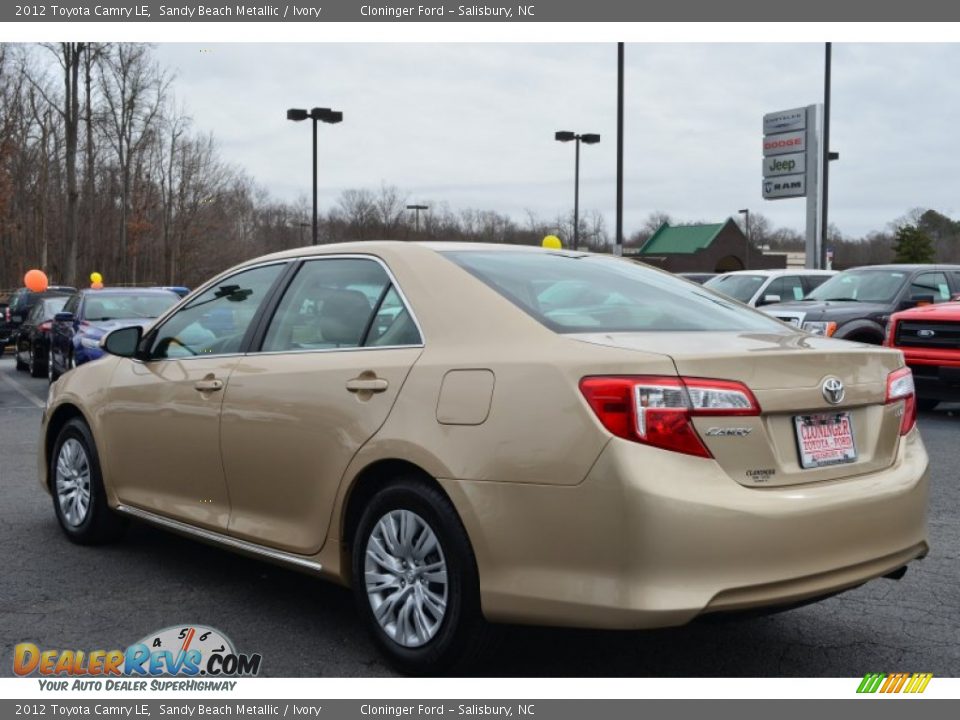 2012 Toyota Camry LE Sandy Beach Metallic / Ivory Photo #34