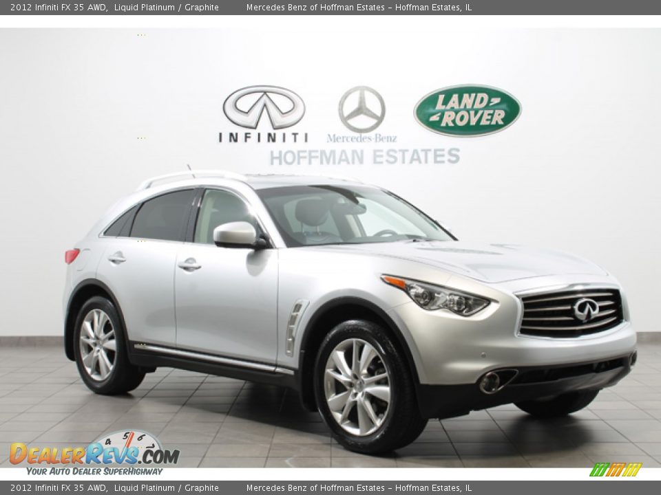 2012 Infiniti FX 35 AWD Liquid Platinum / Graphite Photo #1