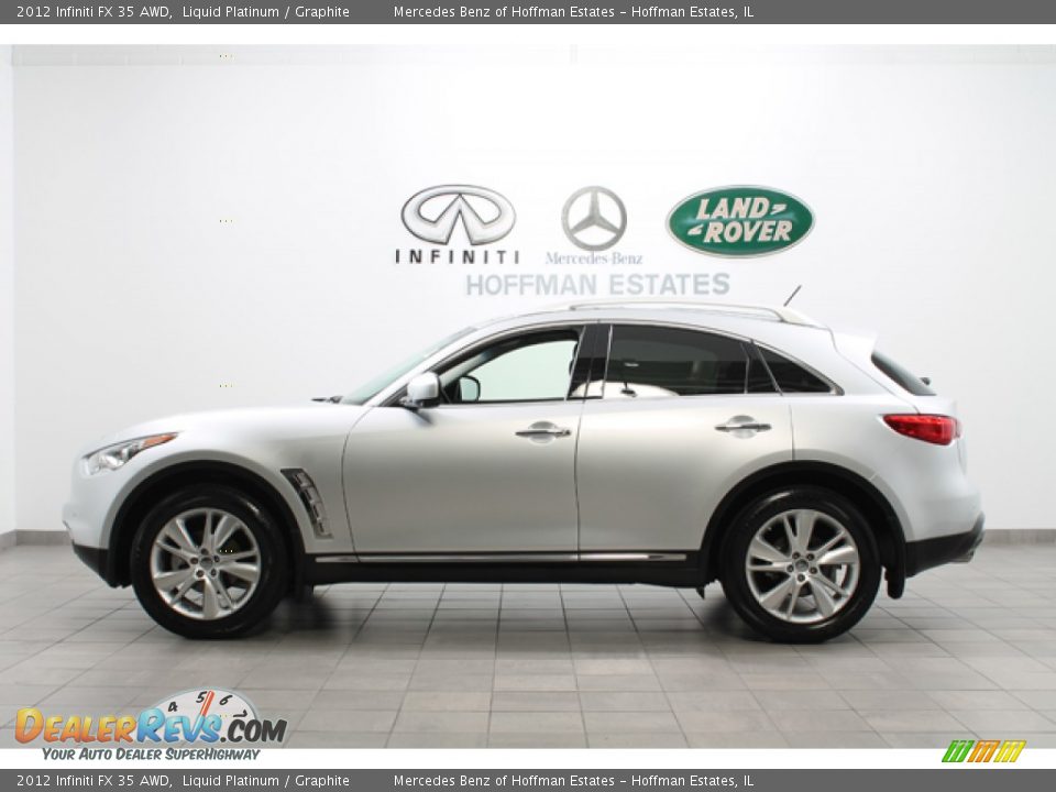 2012 Infiniti FX 35 AWD Liquid Platinum / Graphite Photo #2