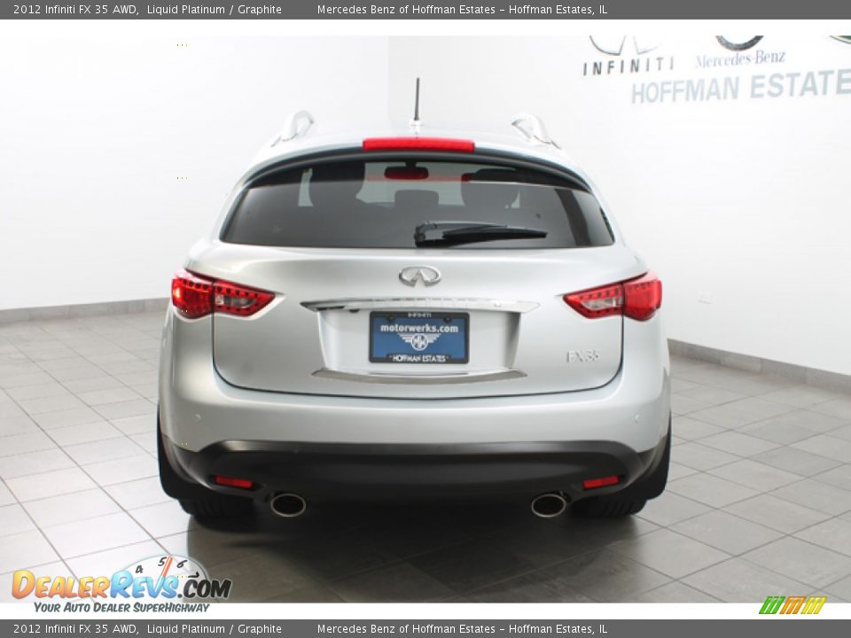 2012 Infiniti FX 35 AWD Liquid Platinum / Graphite Photo #4