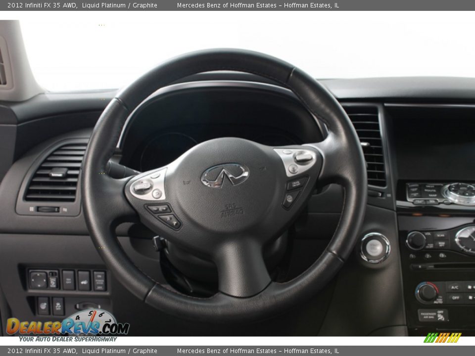 2012 Infiniti FX 35 AWD Steering Wheel Photo #7