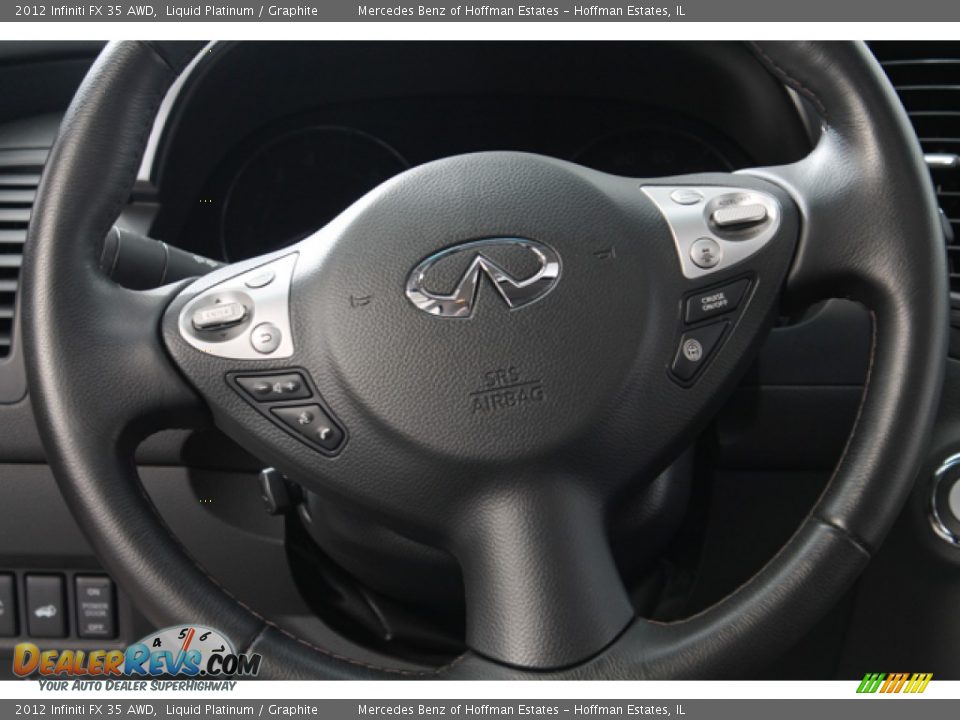 2012 Infiniti FX 35 AWD Steering Wheel Photo #8