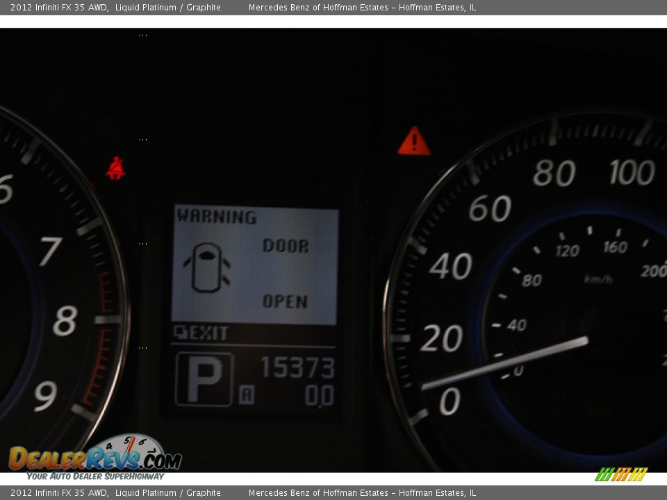 2012 Infiniti FX 35 AWD Liquid Platinum / Graphite Photo #27