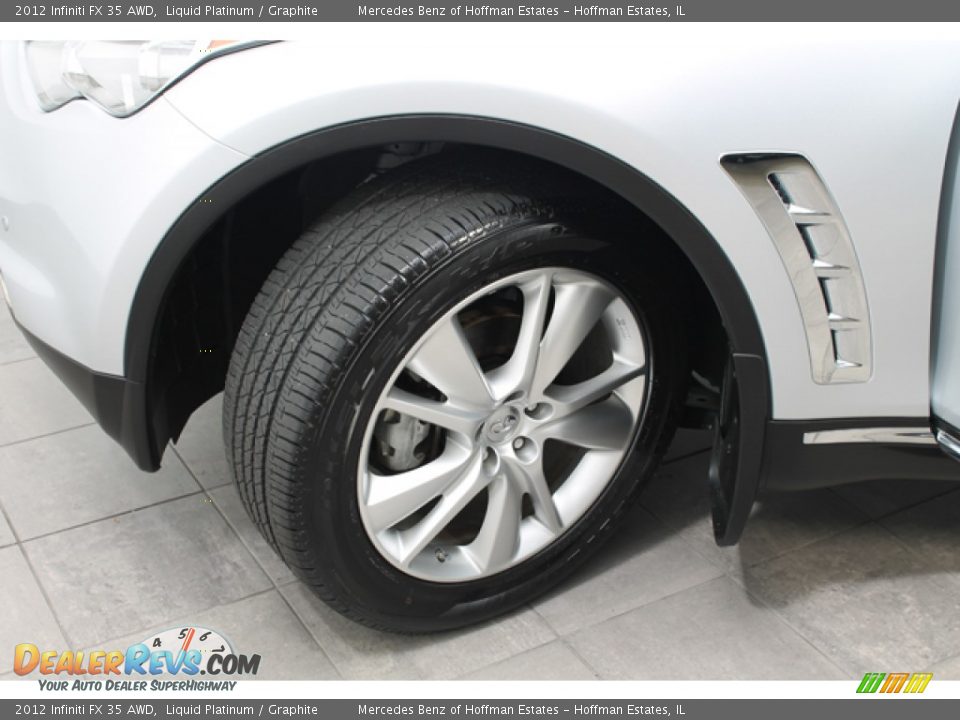 2012 Infiniti FX 35 AWD Liquid Platinum / Graphite Photo #28