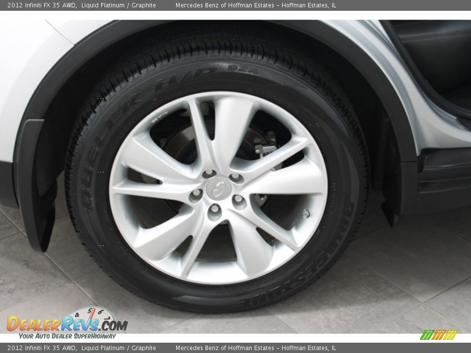 2012 Infiniti FX 35 AWD Liquid Platinum / Graphite Photo #32