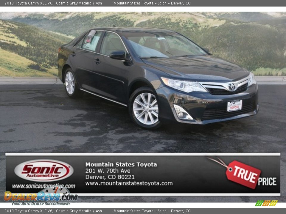 2013 Toyota Camry XLE V6 Cosmic Gray Metallic / Ash Photo #1