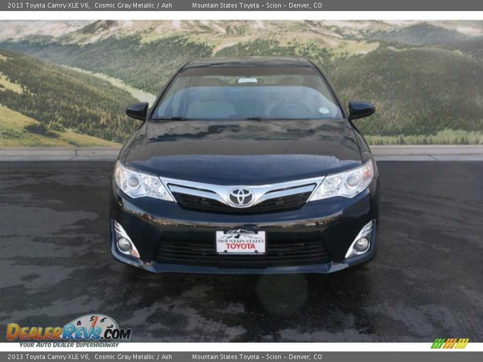 2013 Toyota Camry XLE V6 Cosmic Gray Metallic / Ash Photo #3