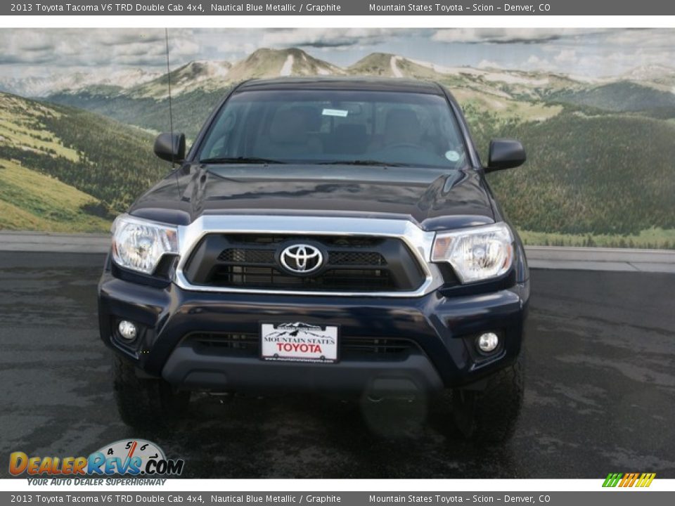 2013 Toyota Tacoma V6 TRD Double Cab 4x4 Nautical Blue Metallic / Graphite Photo #3