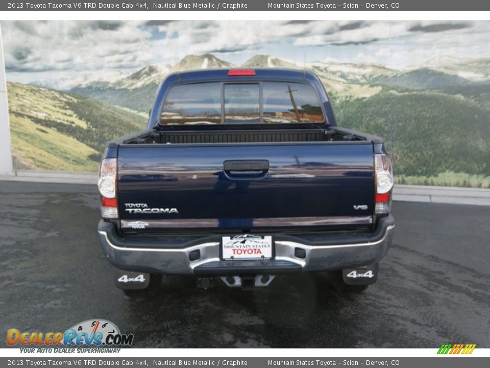 2013 Toyota Tacoma V6 TRD Double Cab 4x4 Nautical Blue Metallic / Graphite Photo #4