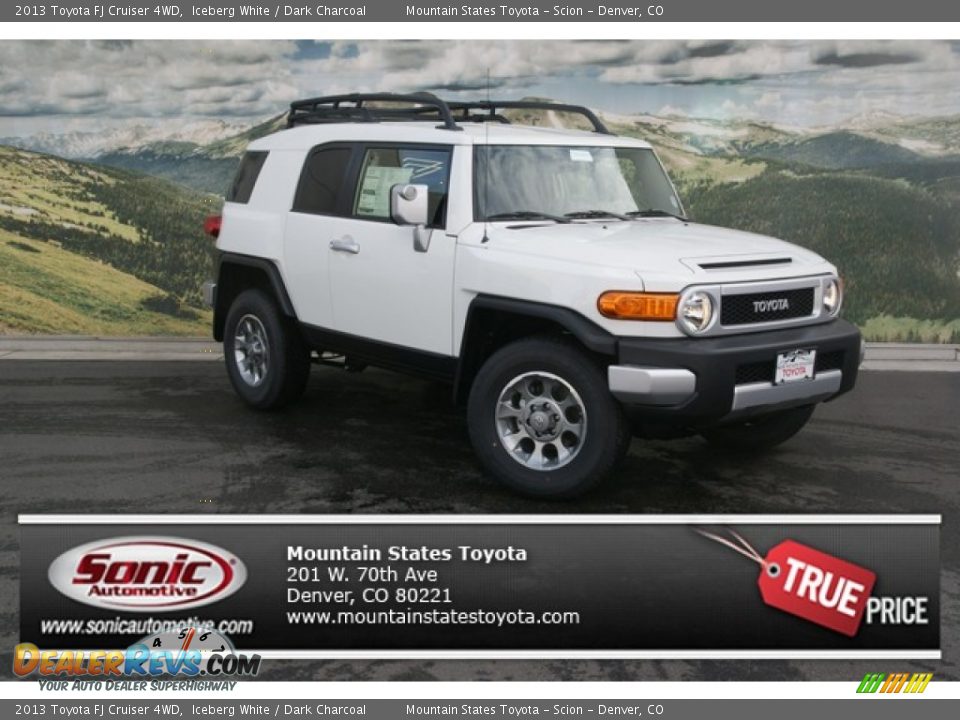 2013 Toyota FJ Cruiser 4WD Iceberg White / Dark Charcoal Photo #1