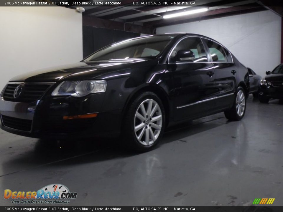 2006 Volkswagen Passat 2.0T Sedan Deep Black / Latte Macchiato Photo #10