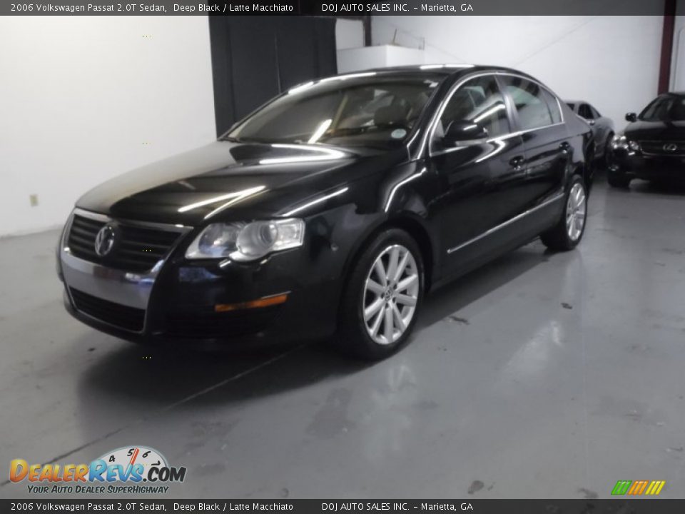 2006 Volkswagen Passat 2.0T Sedan Deep Black / Latte Macchiato Photo #11
