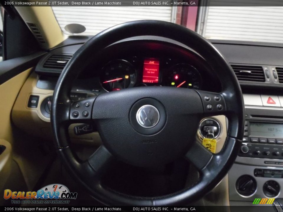 2006 Volkswagen Passat 2.0T Sedan Deep Black / Latte Macchiato Photo #19