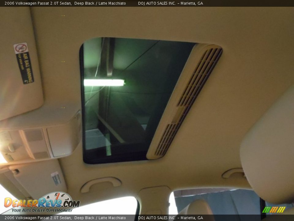 2006 Volkswagen Passat 2.0T Sedan Deep Black / Latte Macchiato Photo #23
