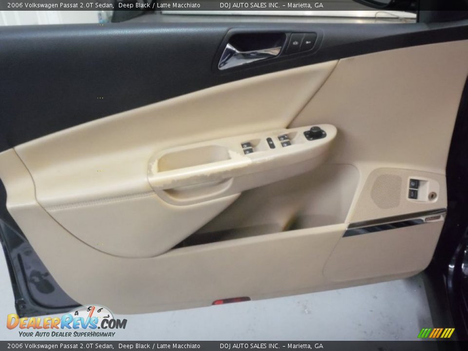 2006 Volkswagen Passat 2.0T Sedan Deep Black / Latte Macchiato Photo #25